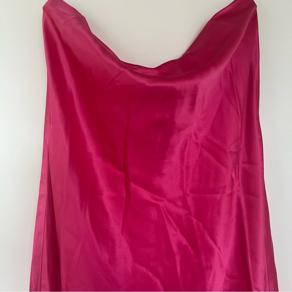 NWT Reformation Joanna Silk Dress Fuchsia - NEVER WORN! - Picture 7 of 11